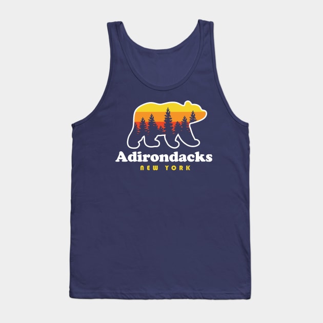 Adirondacks New York Bear Tank Top by PodDesignShop